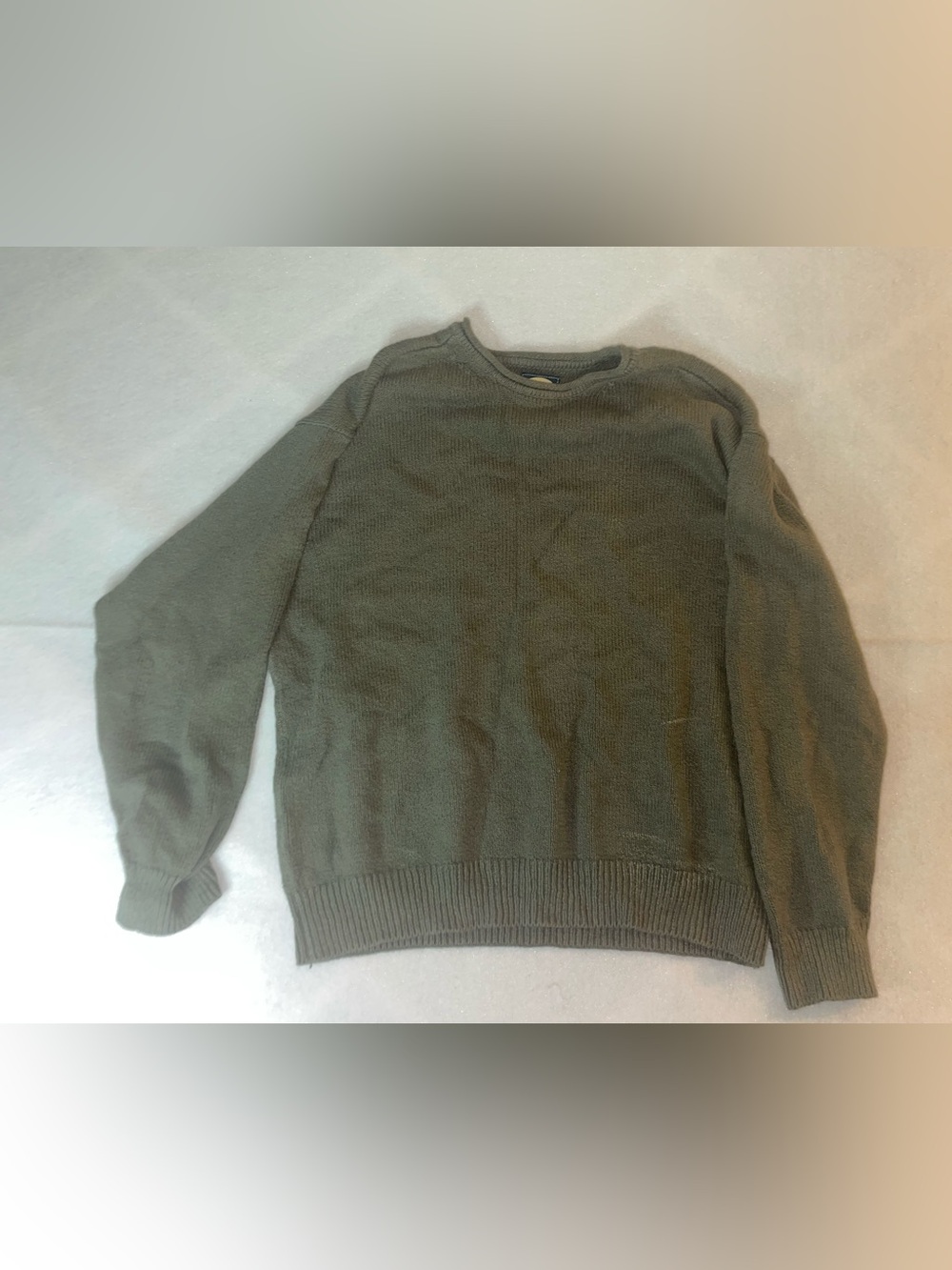 Tommy Bahama Men's Olive Green Crewneck Sweater L large